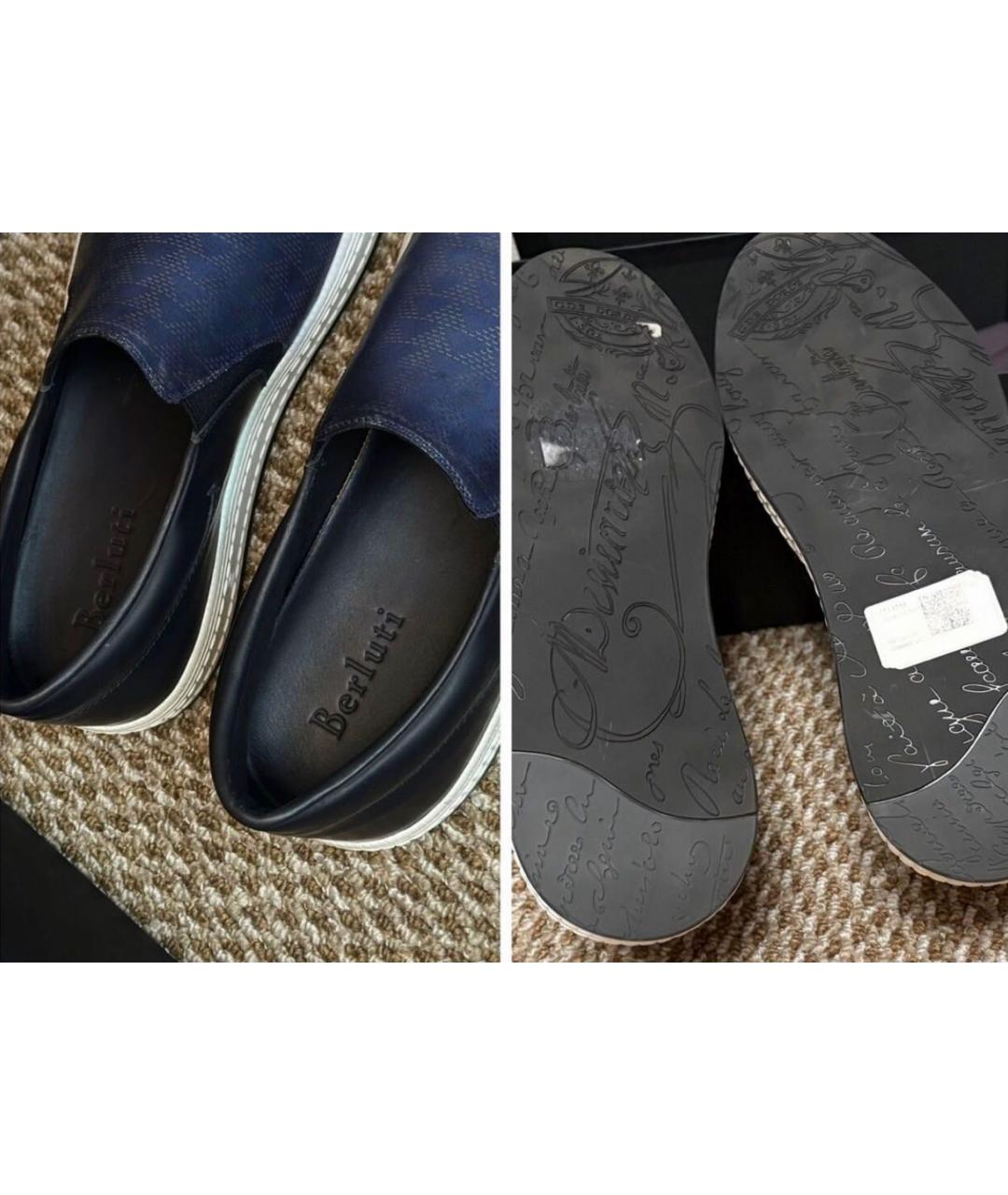 BERLUTI Мульти кожаные слипоны, фото 7