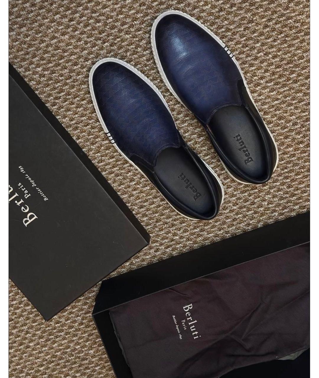 BERLUTI Мульти кожаные слипоны, фото 4