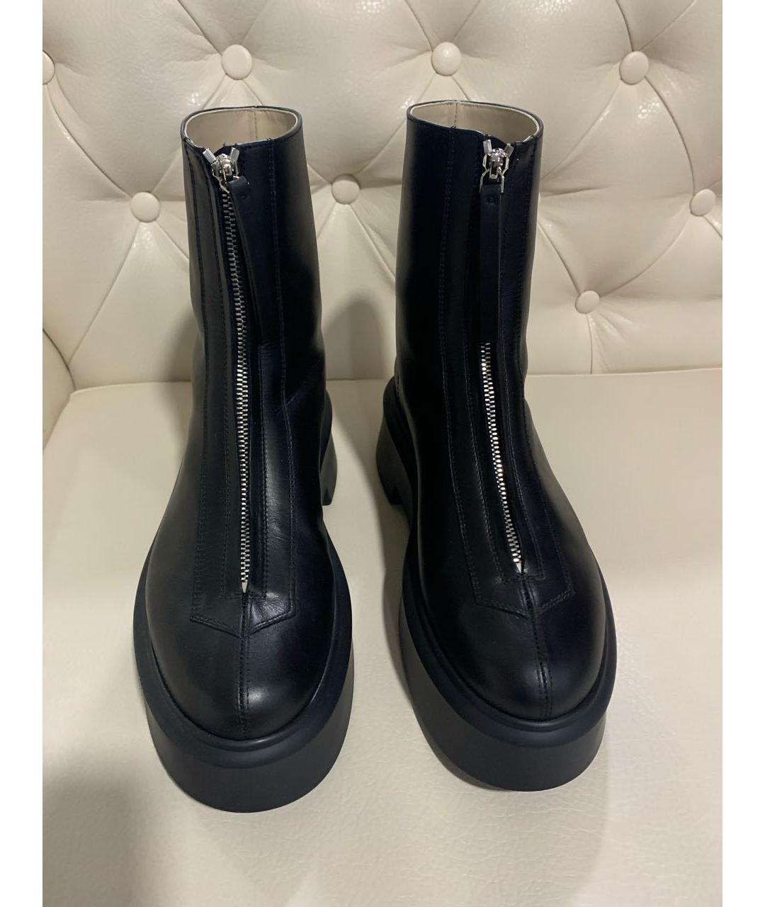 THE ROW Черные кожаные ботинки, фото 2