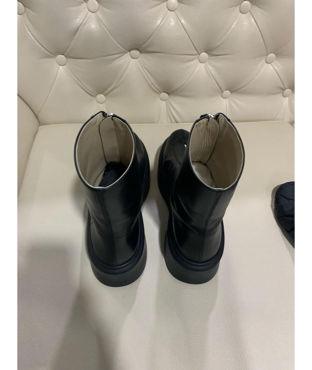 THE ROW Черные кожаные ботинки, фото 3