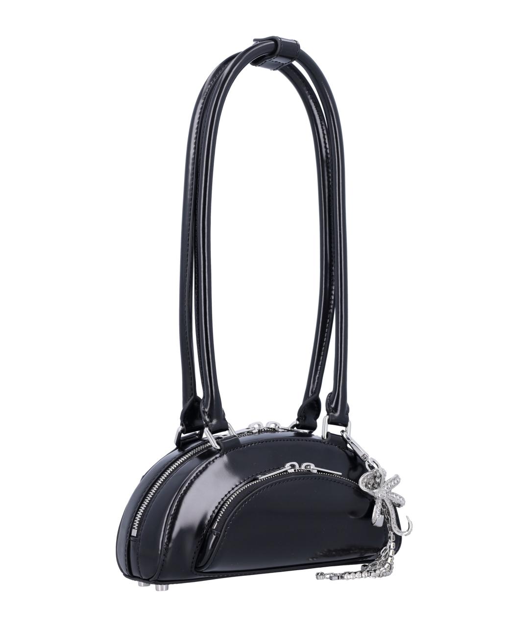 SELF-PORTRAIT Черная кожаная сумка тоут, фото 2