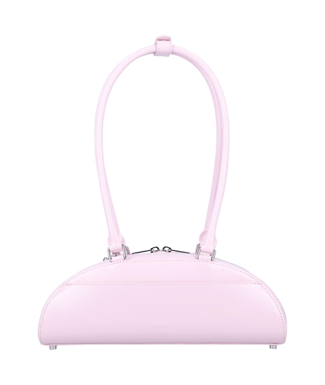 SELF-PORTRAIT Розовая кожаная сумка тоут, фото 4