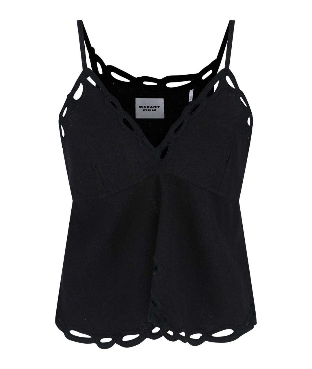 ISABEL MARANT ETOILE Черная хлопковая майка, фото 1