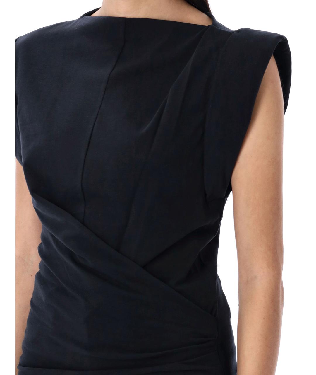 ISABEL MARANT ETOILE Черная хлопковая футболка, фото 2