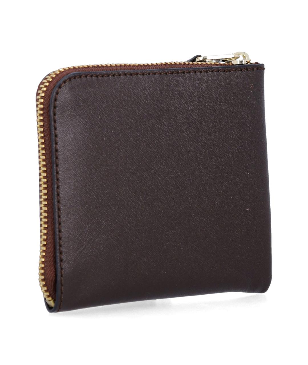 COMME DES GARÇONS WALLET Коричневый кожаный кошелек, фото 2