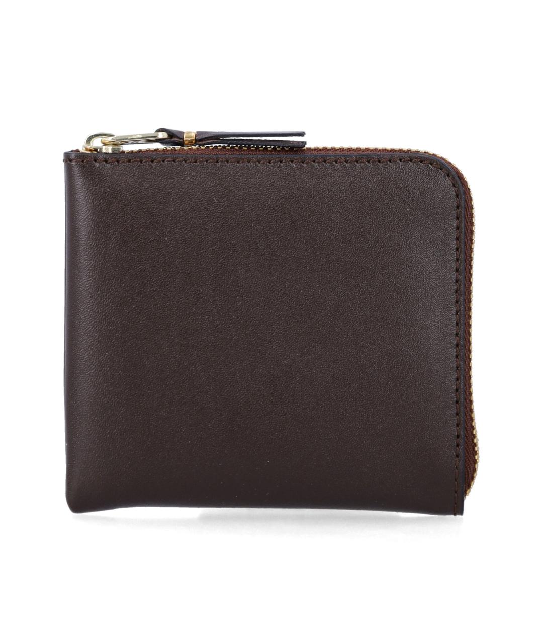 COMME DES GARÇONS WALLET Коричневый кожаный кошелек, фото 1