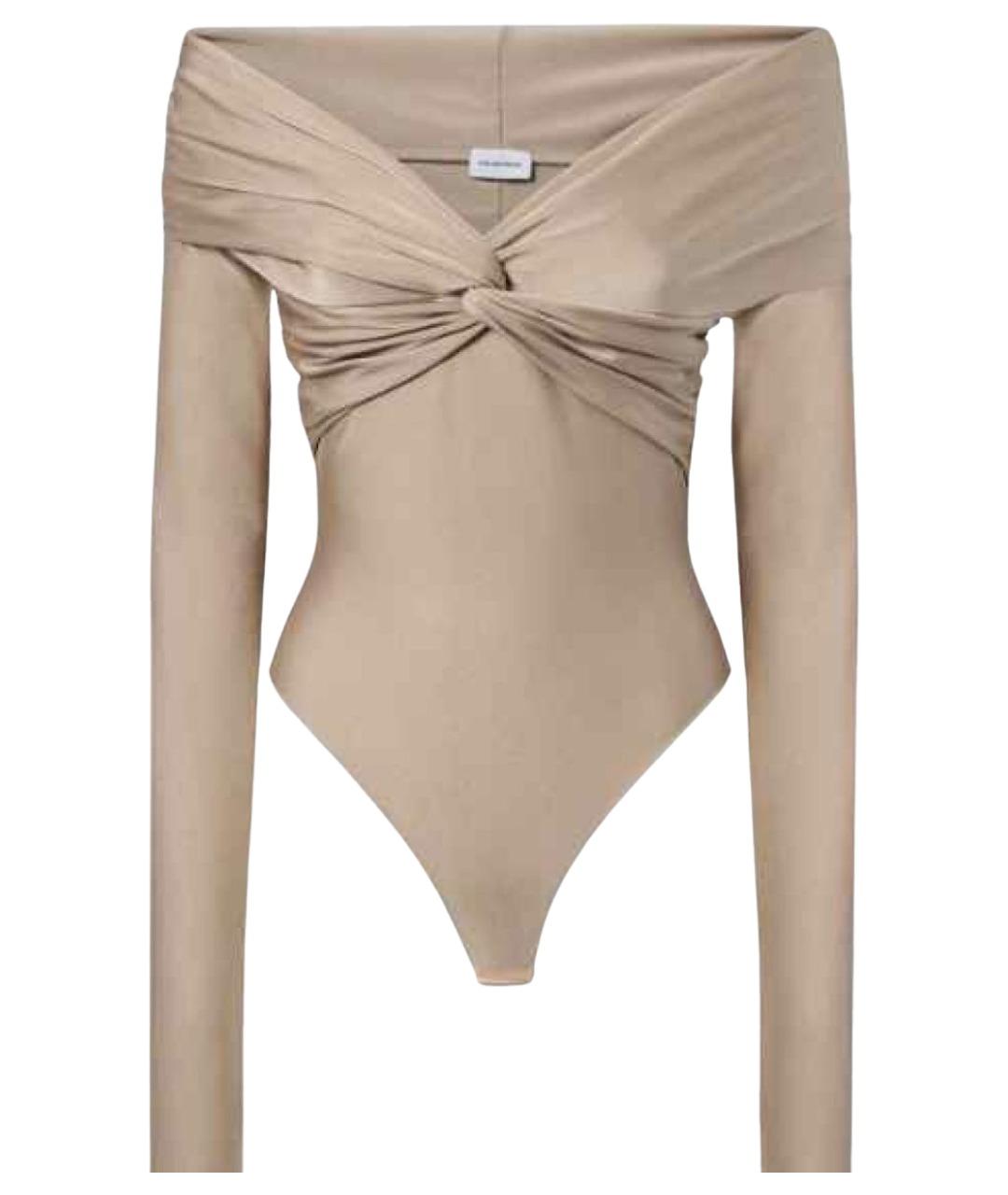 THE ANDAMANE Бежевое полиамидовое боди, фото 1