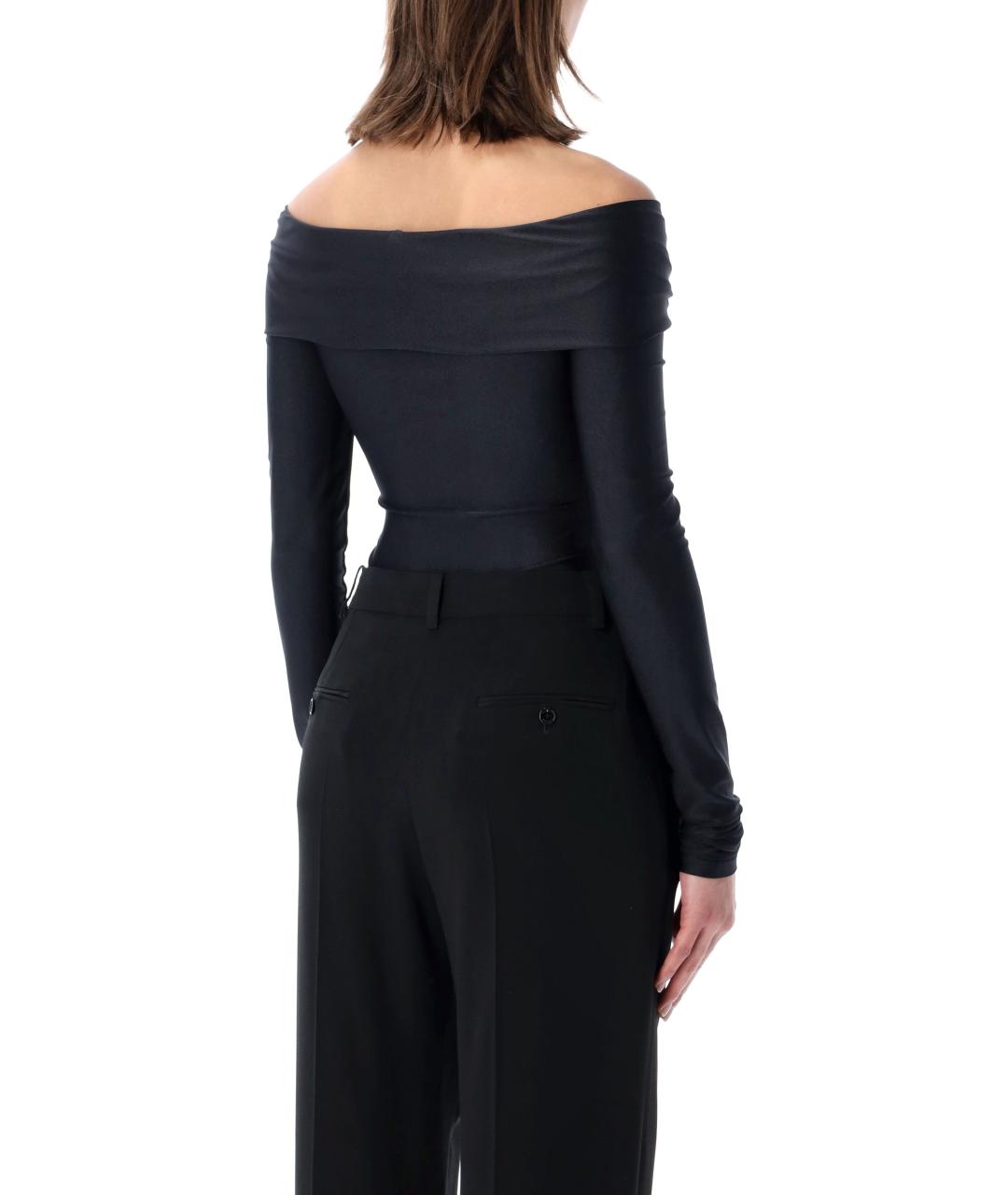 THE ANDAMANE Черное полиамидовое боди, фото 3