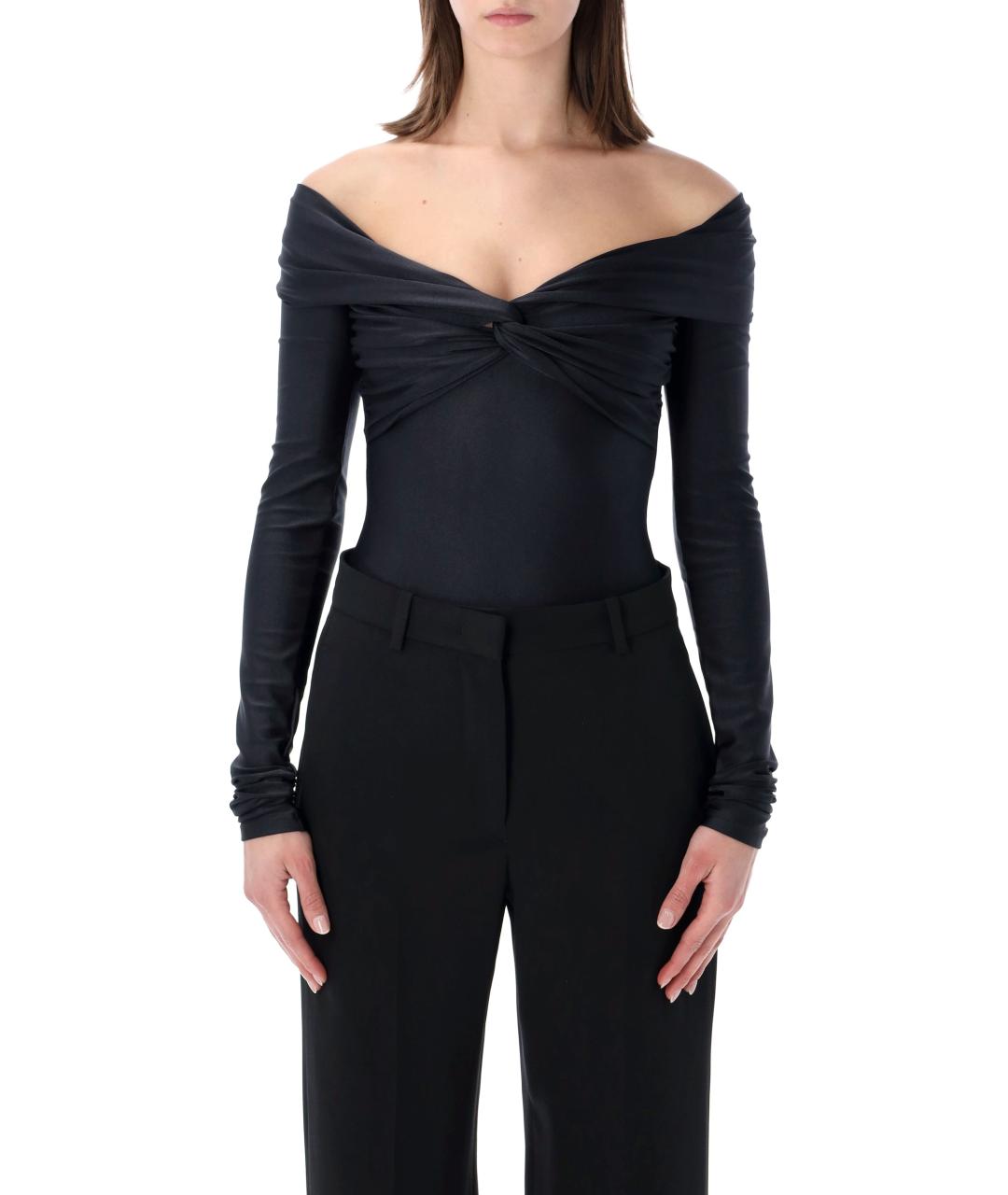 THE ANDAMANE Черное полиамидовое боди, фото 2