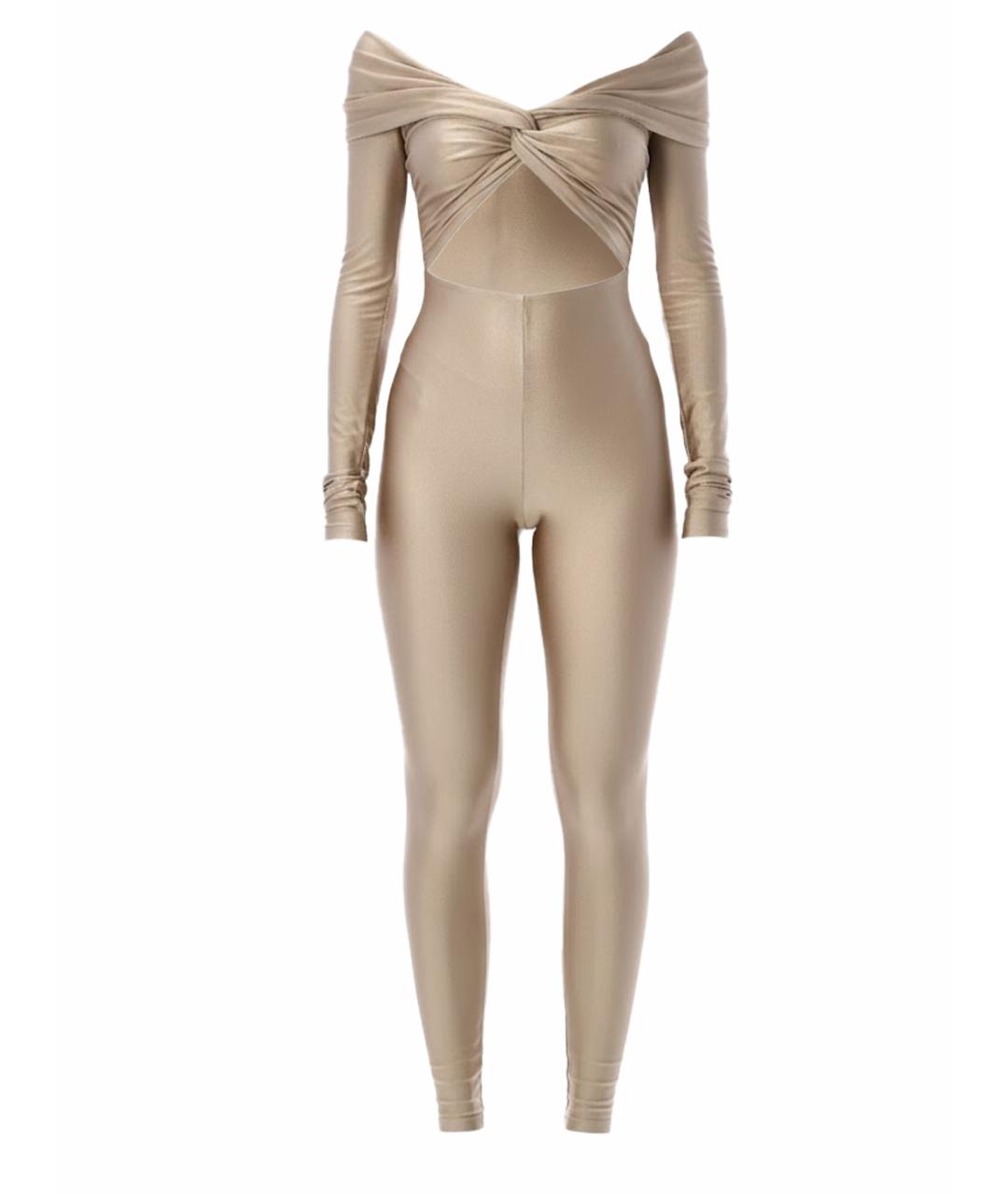 THE ANDAMANE Золотой полиамидовый комбинезон, фото 1