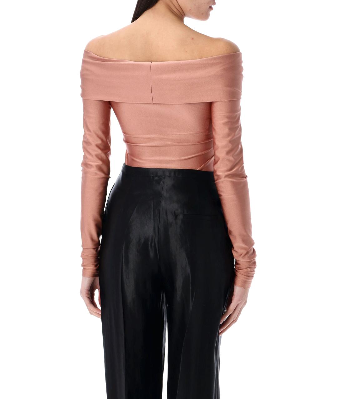 THE ANDAMANE Розовое полиамидовое боди, фото 2