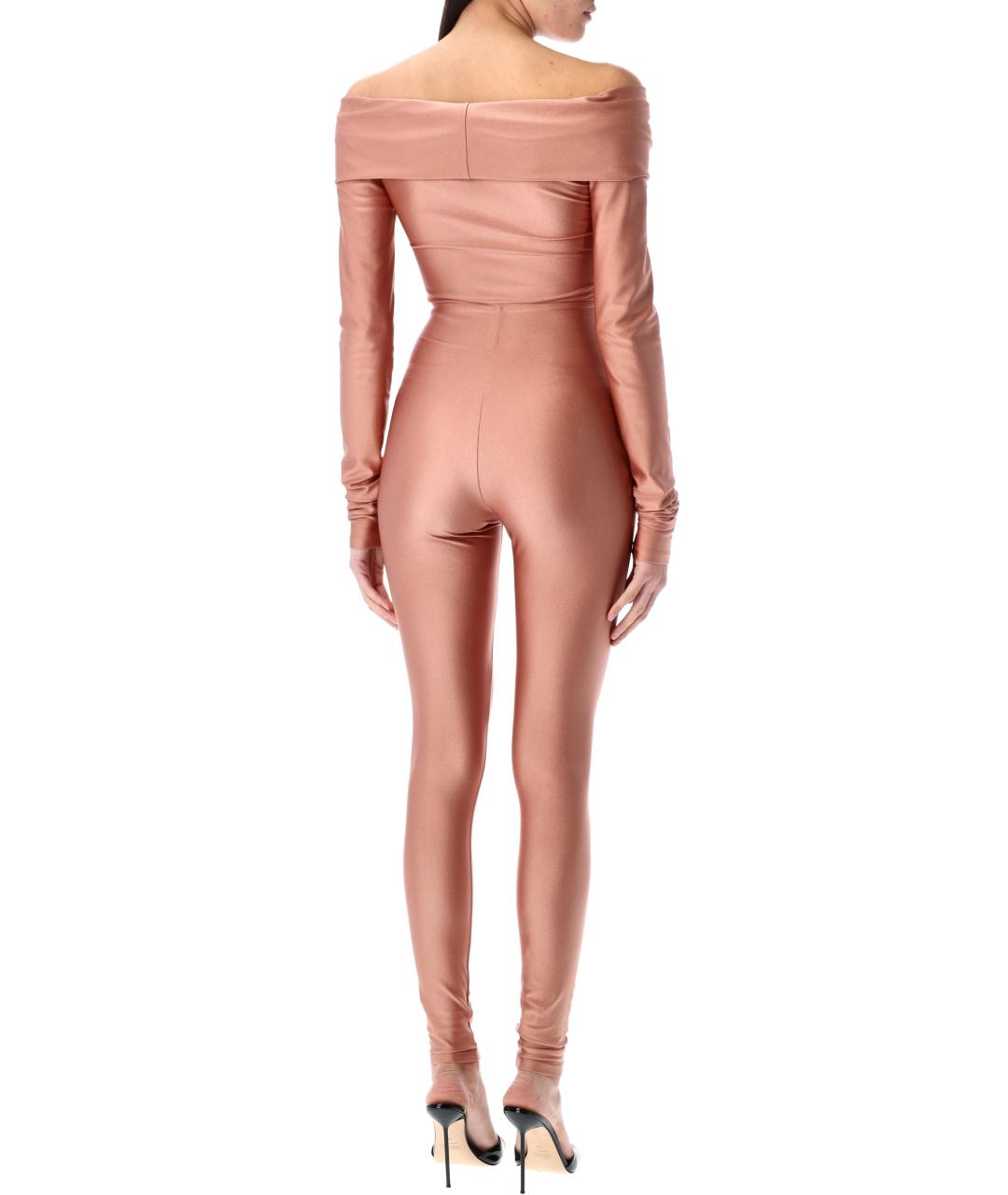 THE ANDAMANE Розовое полиамидовое платье, фото 3