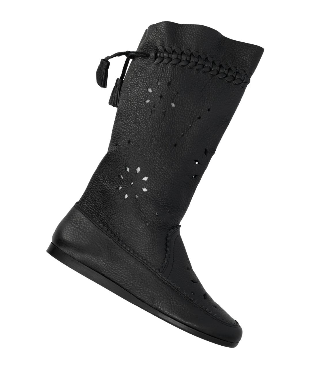 ISABEL MARANT Черные кожаные сапоги, фото 3