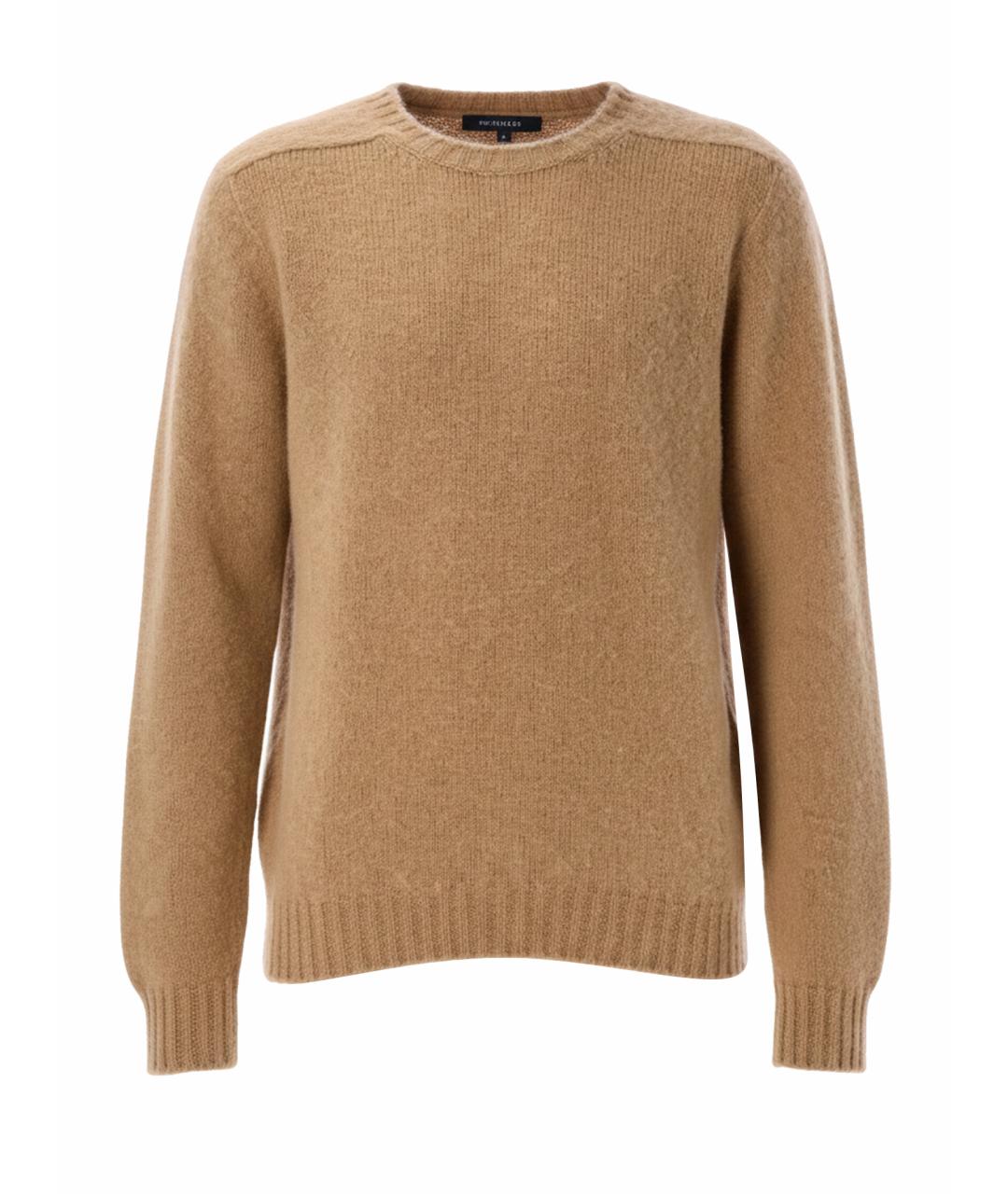 HOWLIN Коричневый шерстяной джемпер / свитер, фото 1