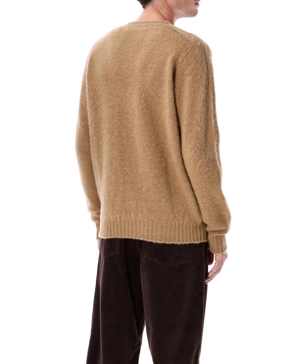 HOWLIN Коричневый шерстяной джемпер / свитер, фото 2