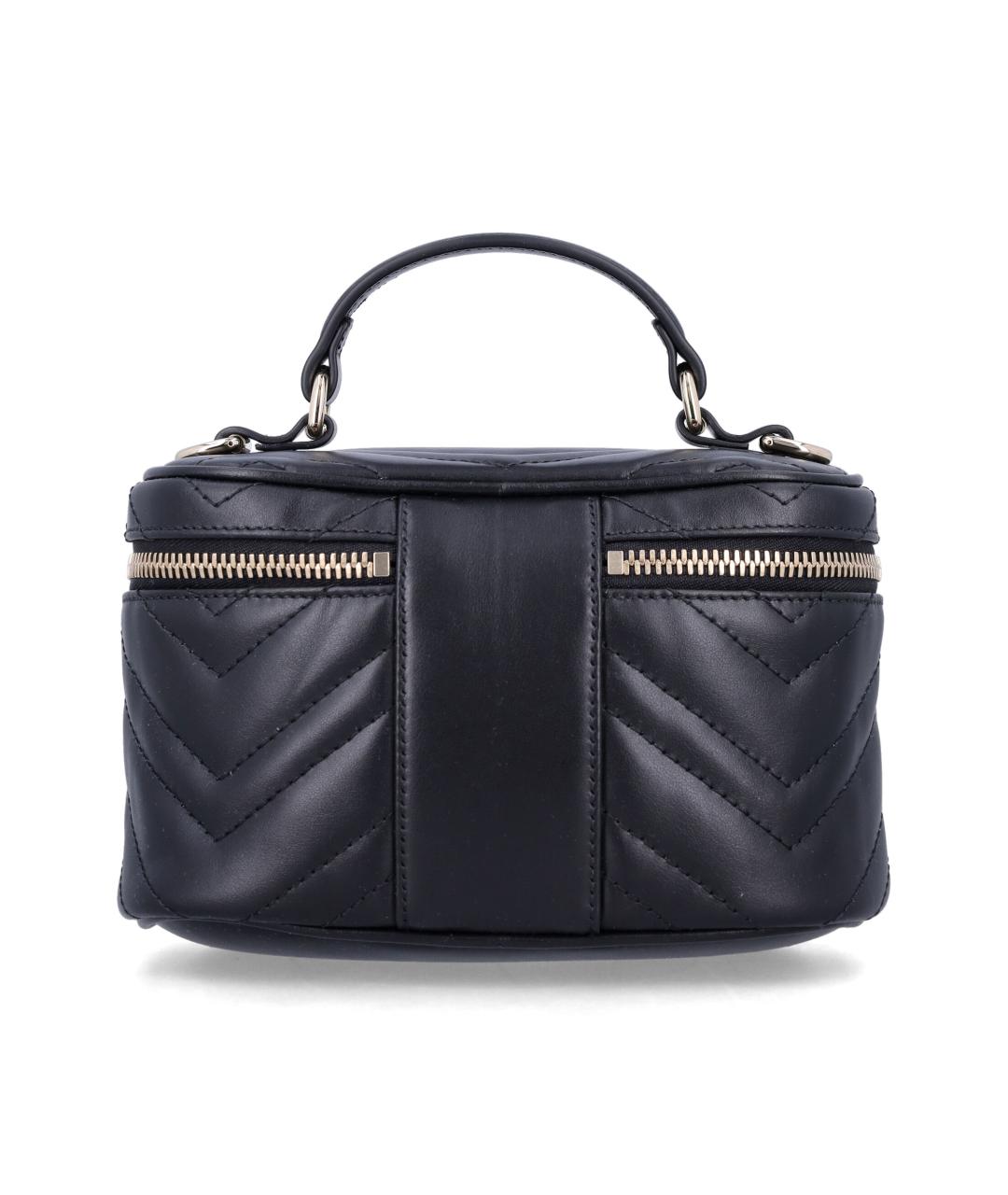 GUCCI Черная кожаная сумка с короткими ручками, фото 3