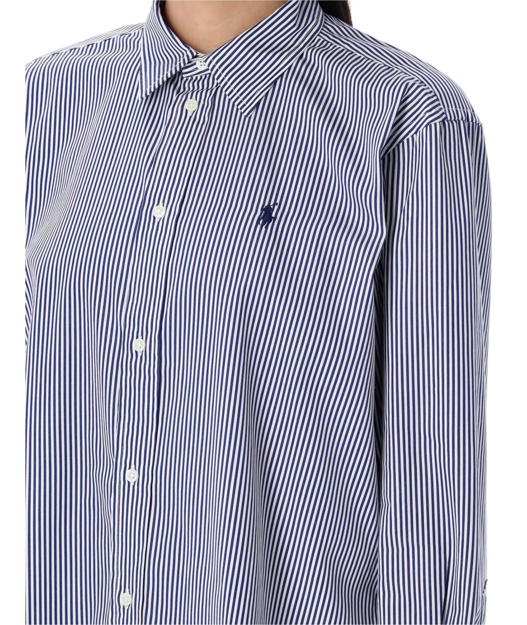 POLO RALPH LAUREN Темно-синяя хлопковая рубашка, фото 3