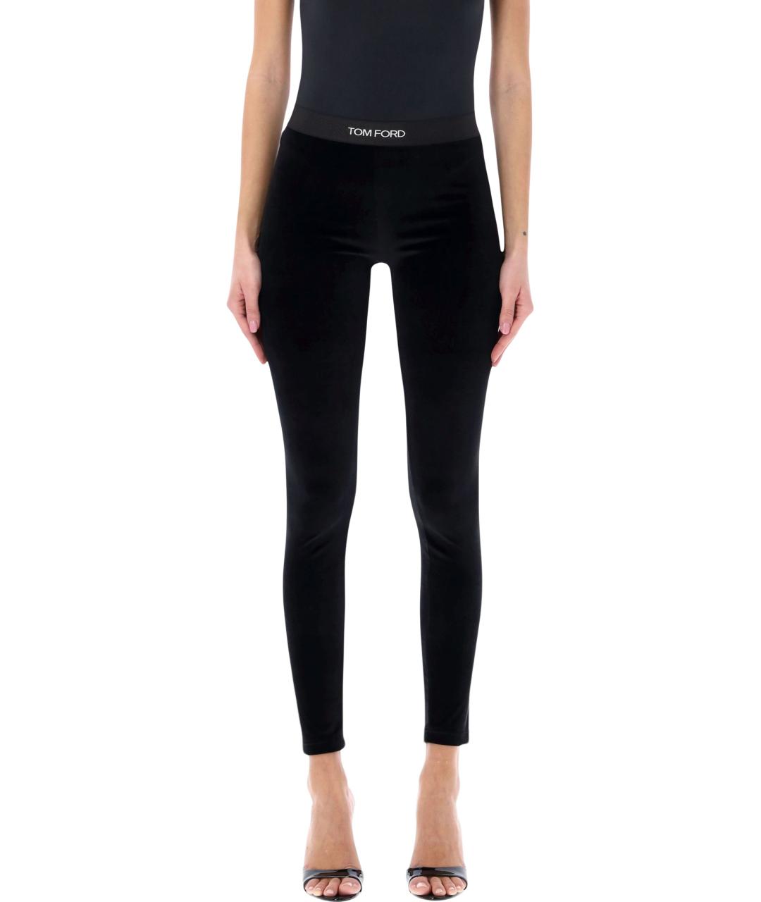 TOM FORD Черные ацетатные леггинсы и велосипедки, фото 4