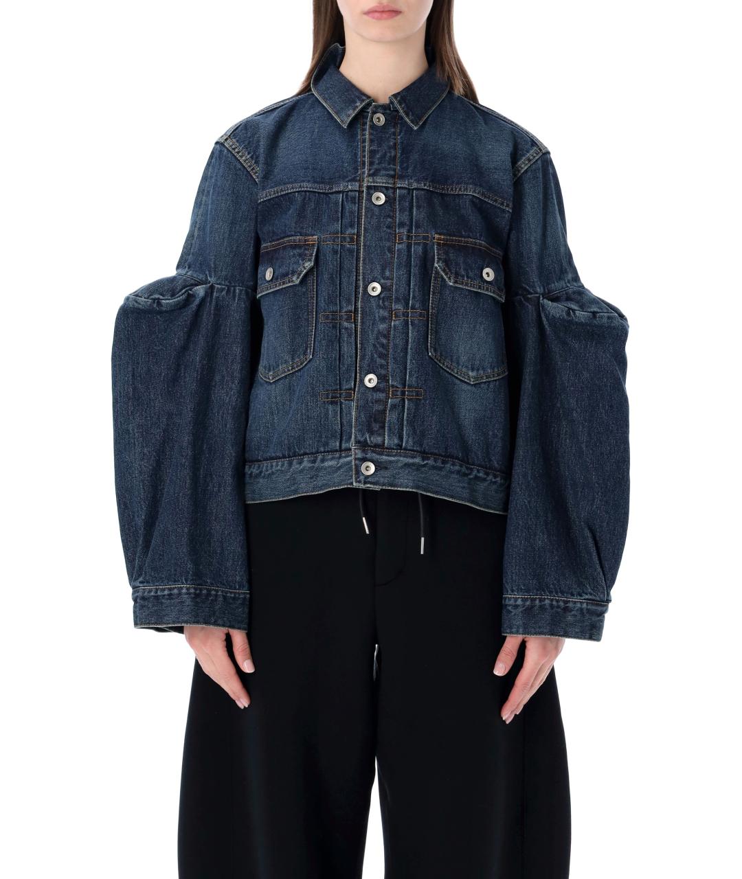 SACAI Синяя хлопковая куртка, фото 2