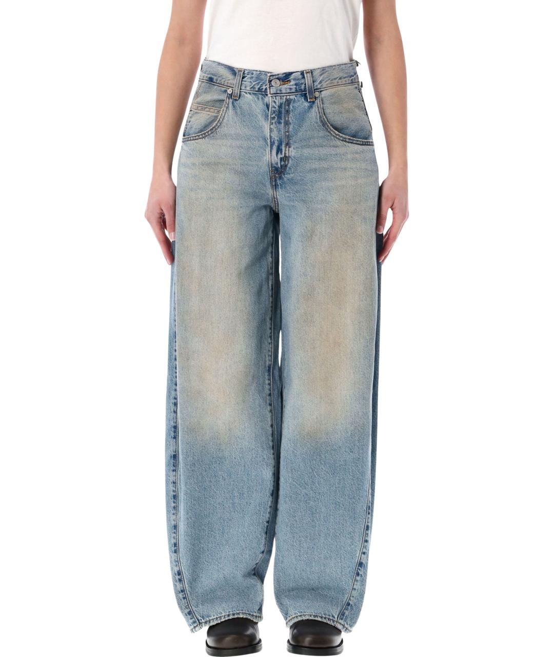 LEVI'S Синие хлопковые прямые джинсы, фото 1