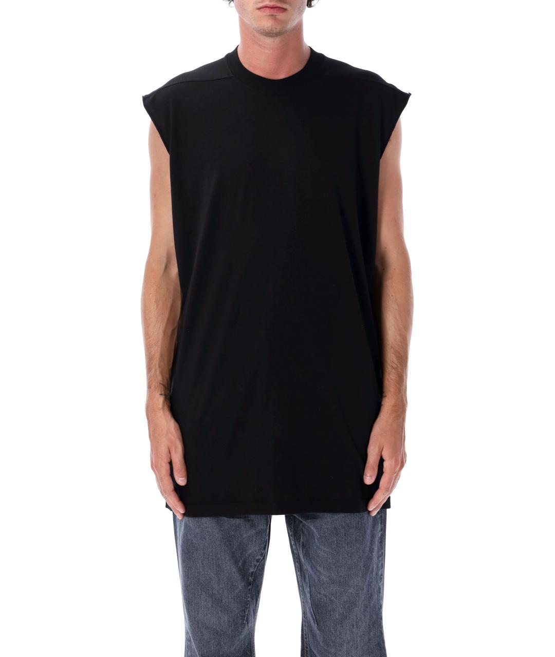 RICK OWENS DRKSHDW Черная хлопковая футболка, фото 2