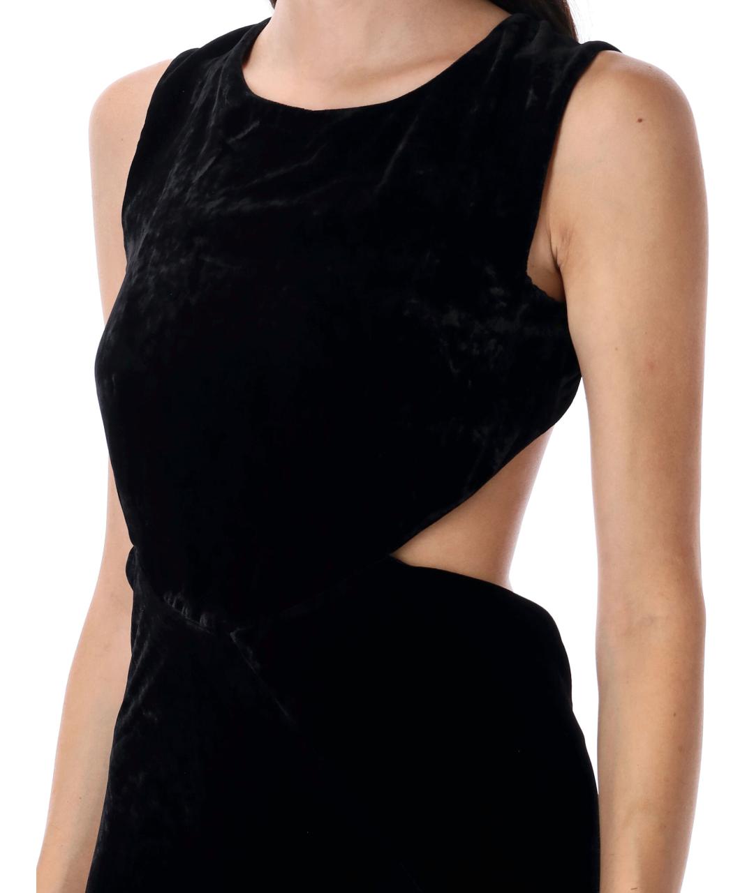 RICK OWENS Черное вискозное платье, фото 4