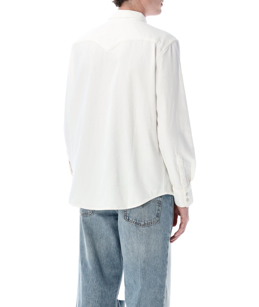 LEVI'S Белая хлопковая кэжуал рубашка, фото 2