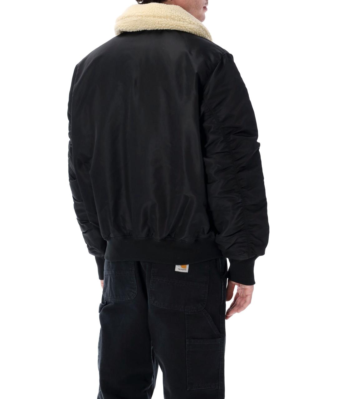 ALPHA INDUSTRIES Черная полиамидовая куртка, фото 2