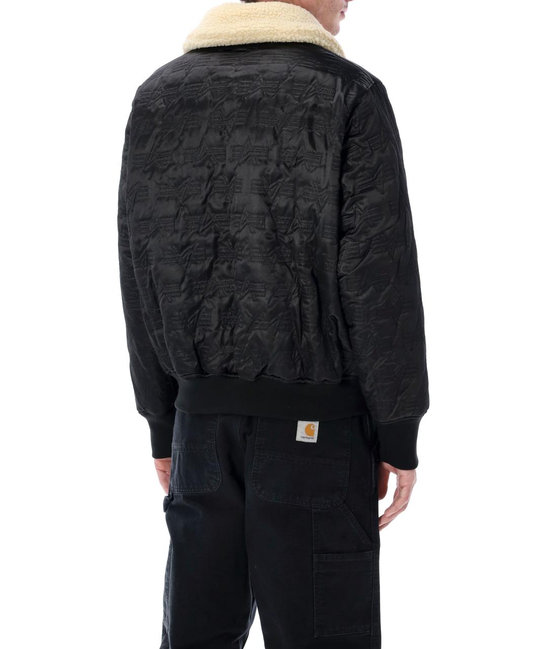 ALPHA INDUSTRIES Черная полиамидовая куртка, фото 4