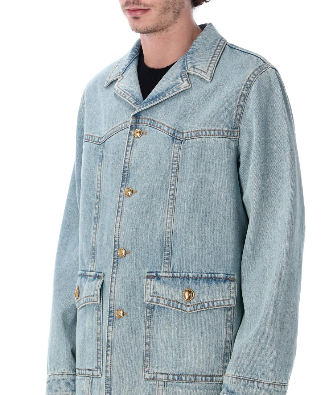 VALENTINO Синяя деним куртка, фото 3