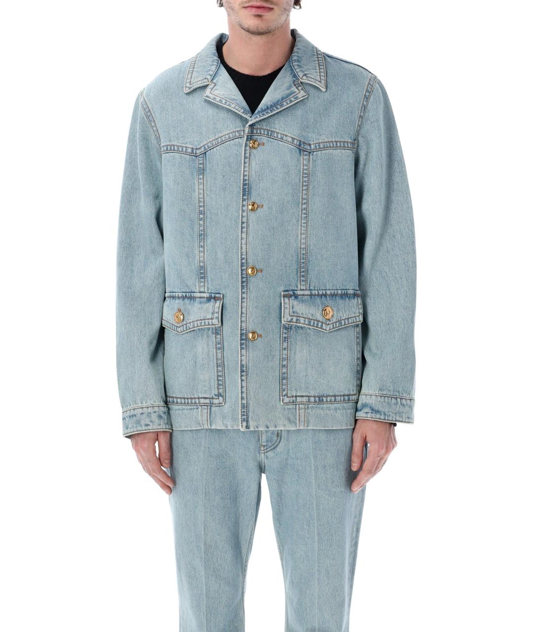 VALENTINO Синяя деним куртка, фото 4