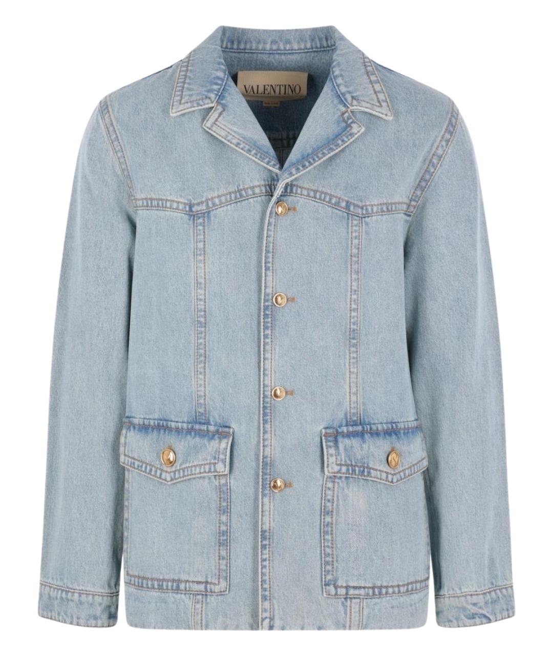VALENTINO Синяя деним куртка, фото 1
