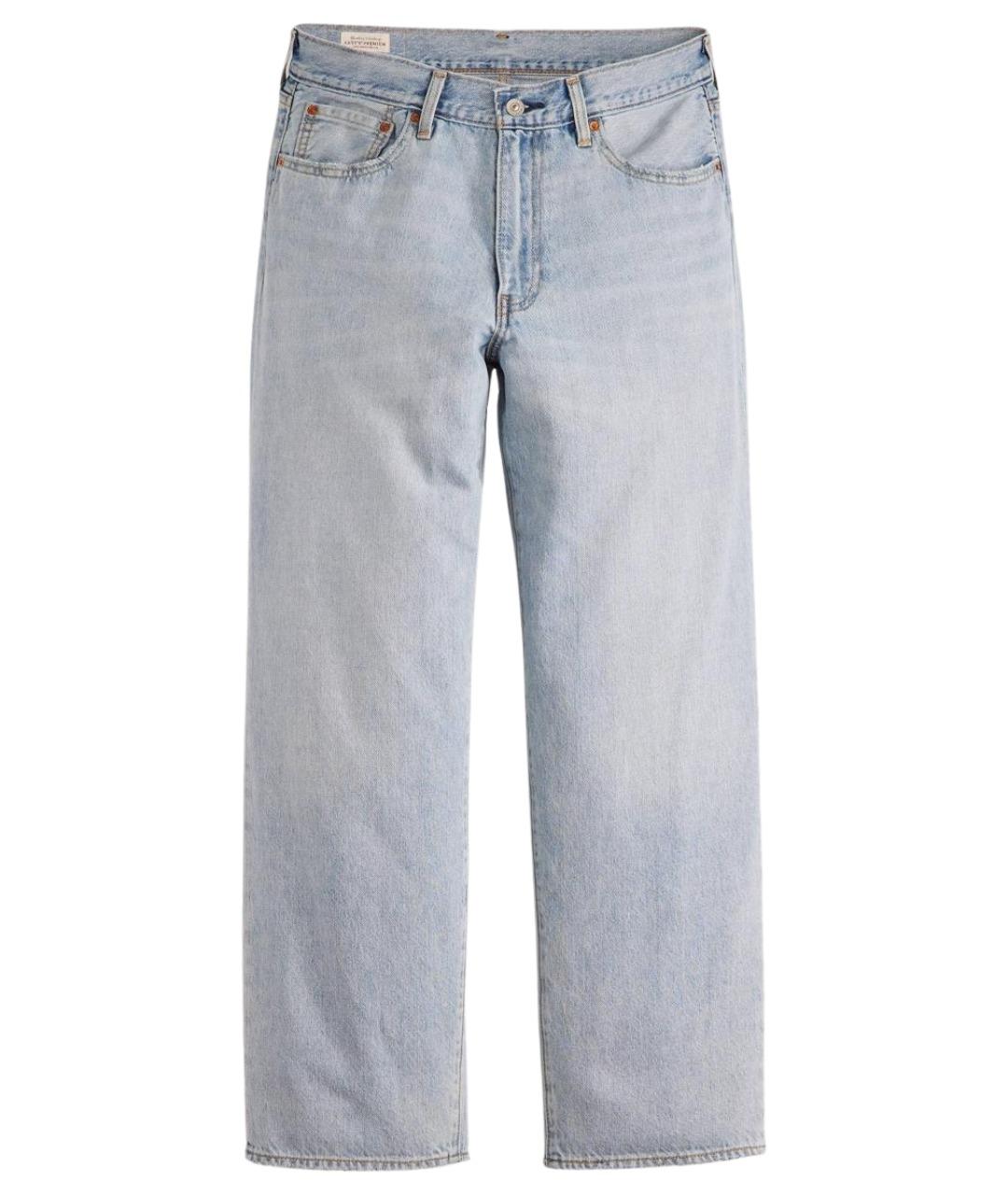 LEVI'S Синие хлопковые прямые джинсы, фото 1