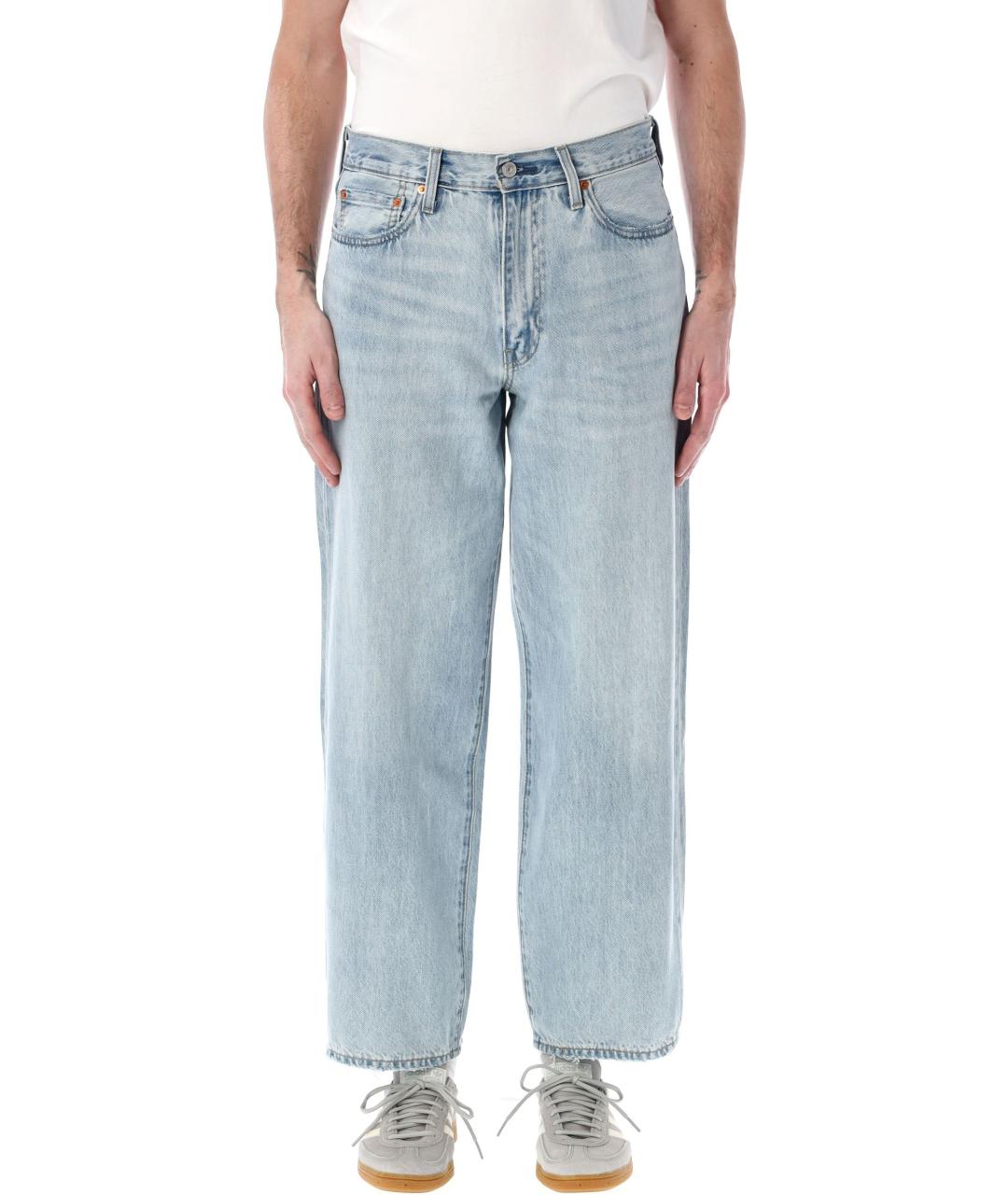 LEVI'S Синие хлопковые прямые джинсы, фото 4