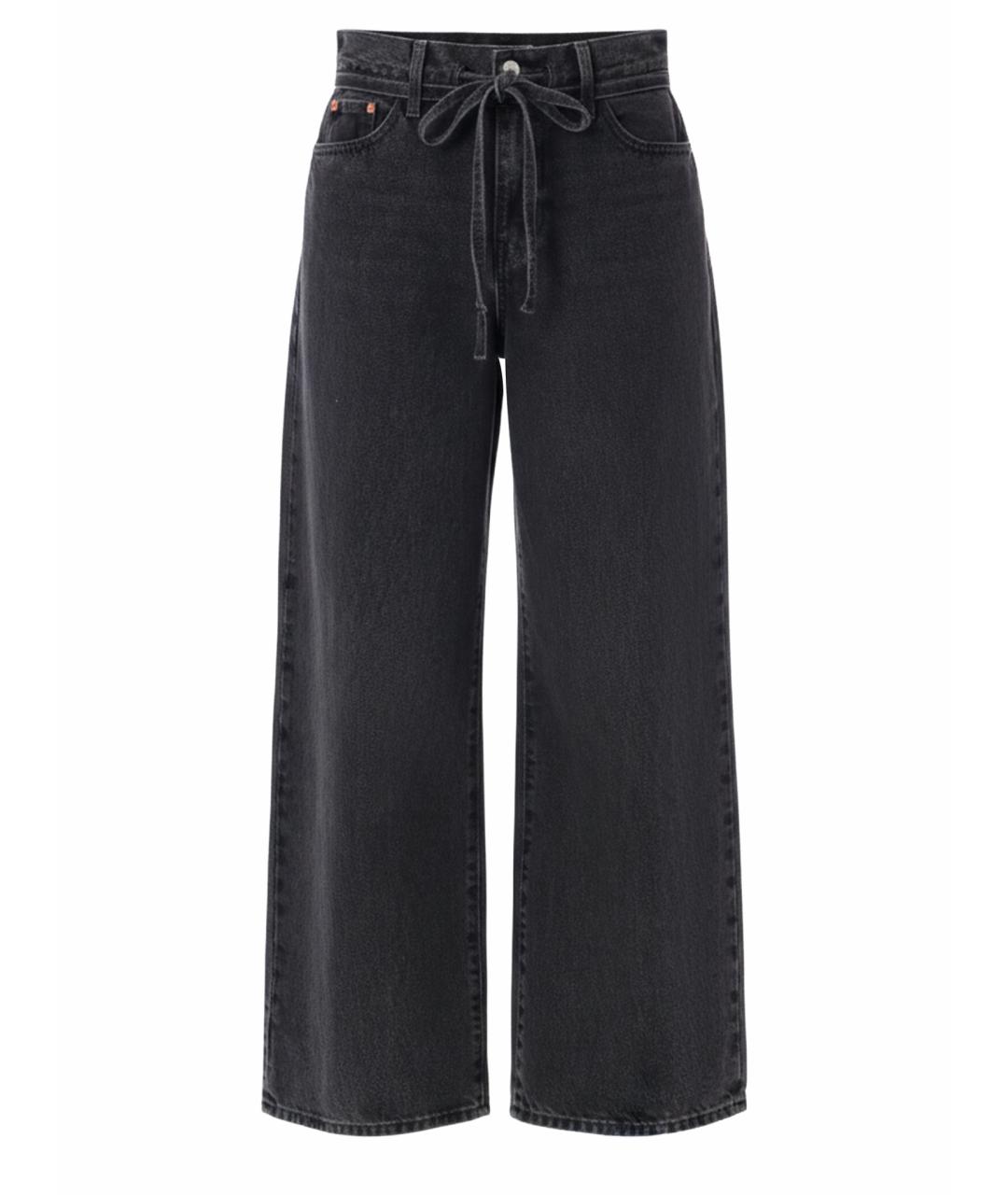 LEVI'S Черные хлопковые прямые джинсы, фото 1