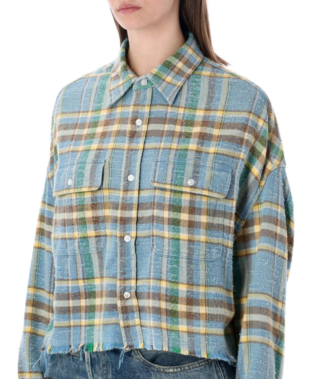 R13 Мульти хлопковая рубашка, фото 4