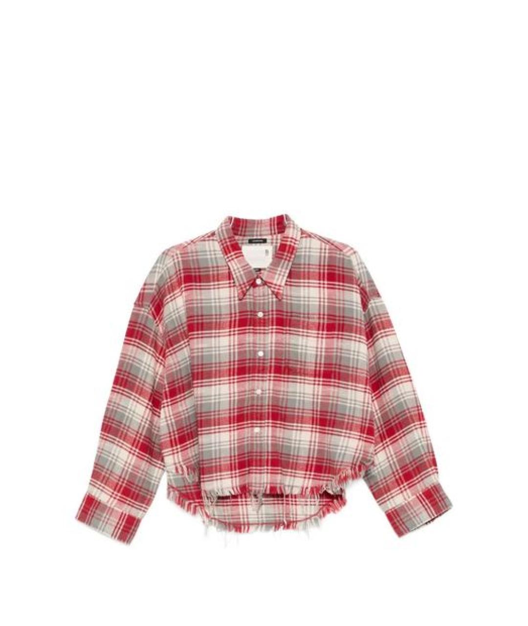 R13 Красная хлопковая рубашка, фото 1