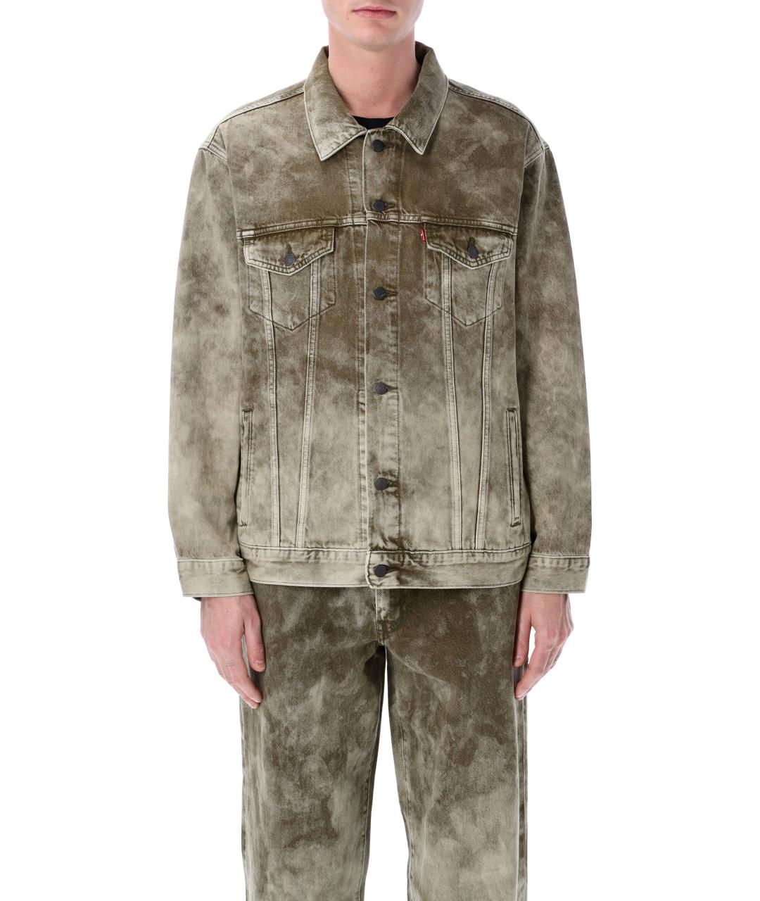 LEVI'S Серая хлопковая куртка, фото 1