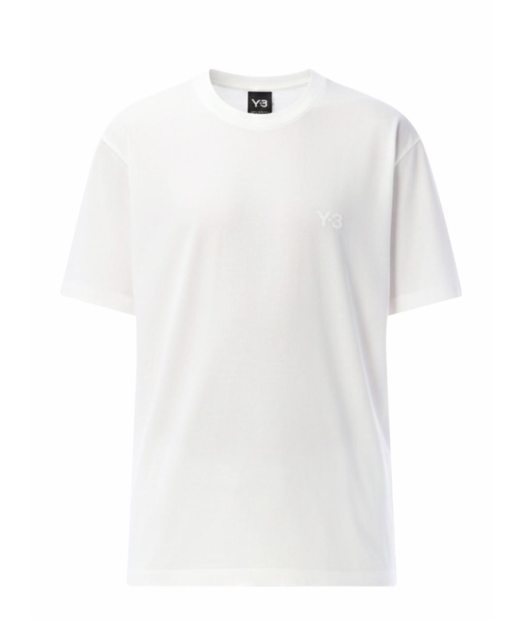 Y-3 Белая хлопковая футболка, фото 1