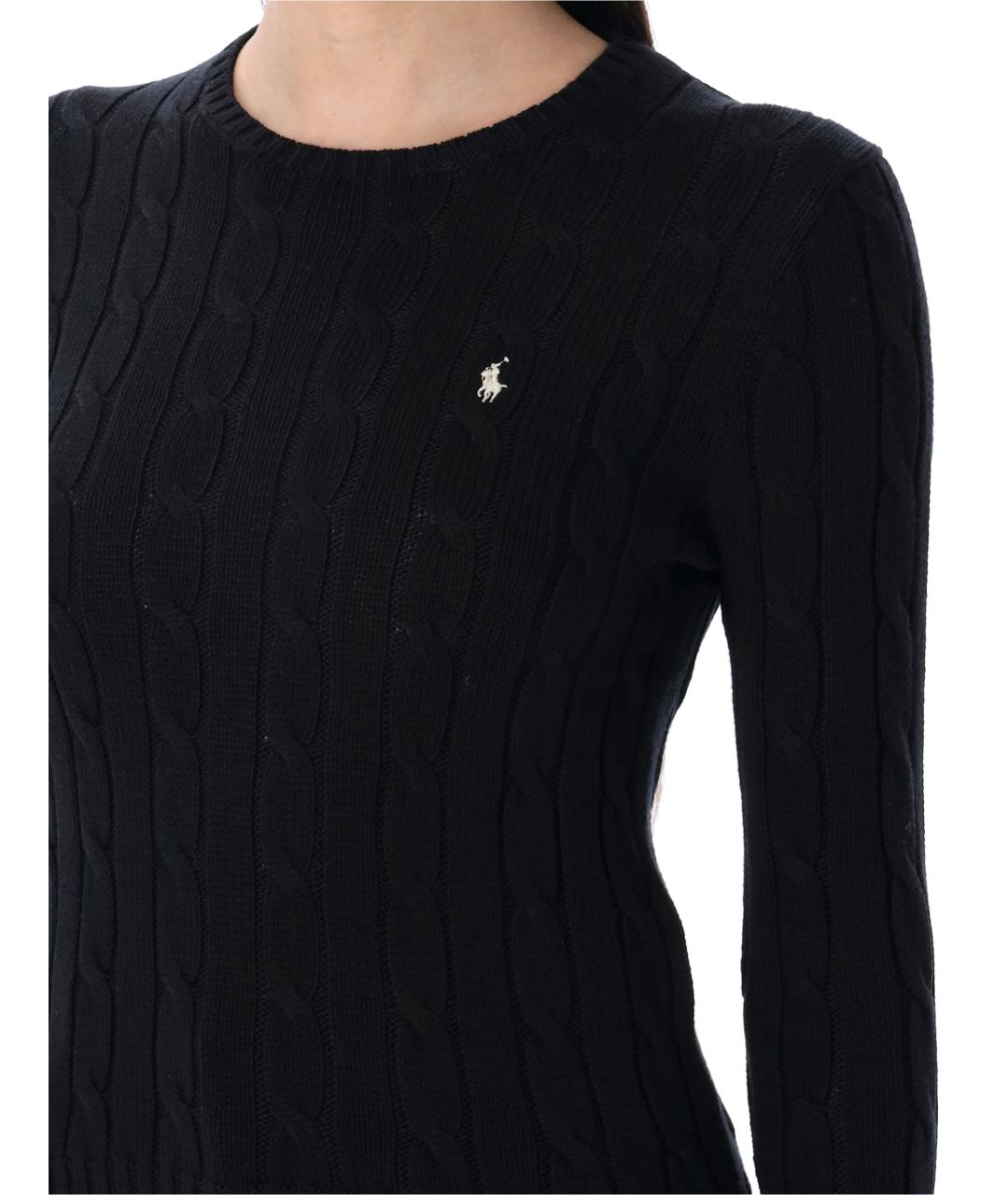 POLO RALPH LAUREN Черный хлопковый джемпер / свитер, фото 3