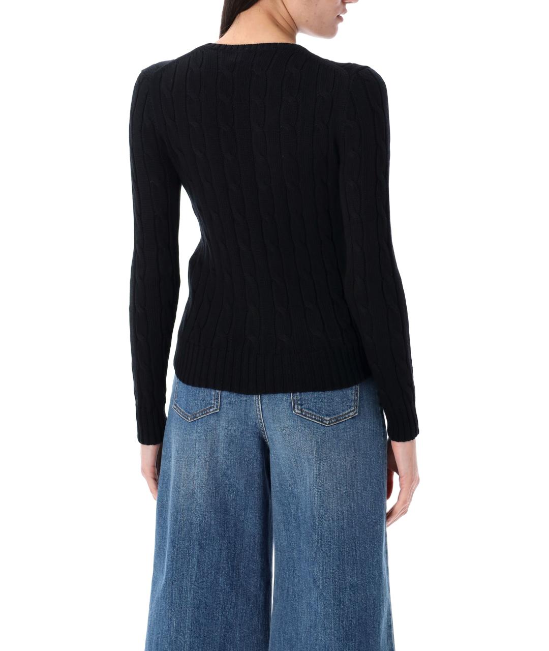 POLO RALPH LAUREN Черный хлопковый джемпер / свитер, фото 2