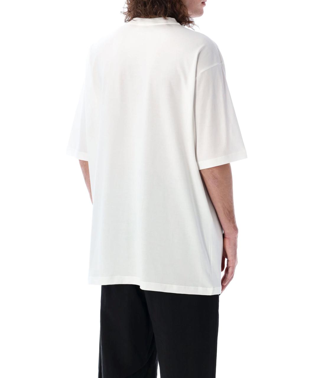 Y-3 Белая хлопковая футболка, фото 2