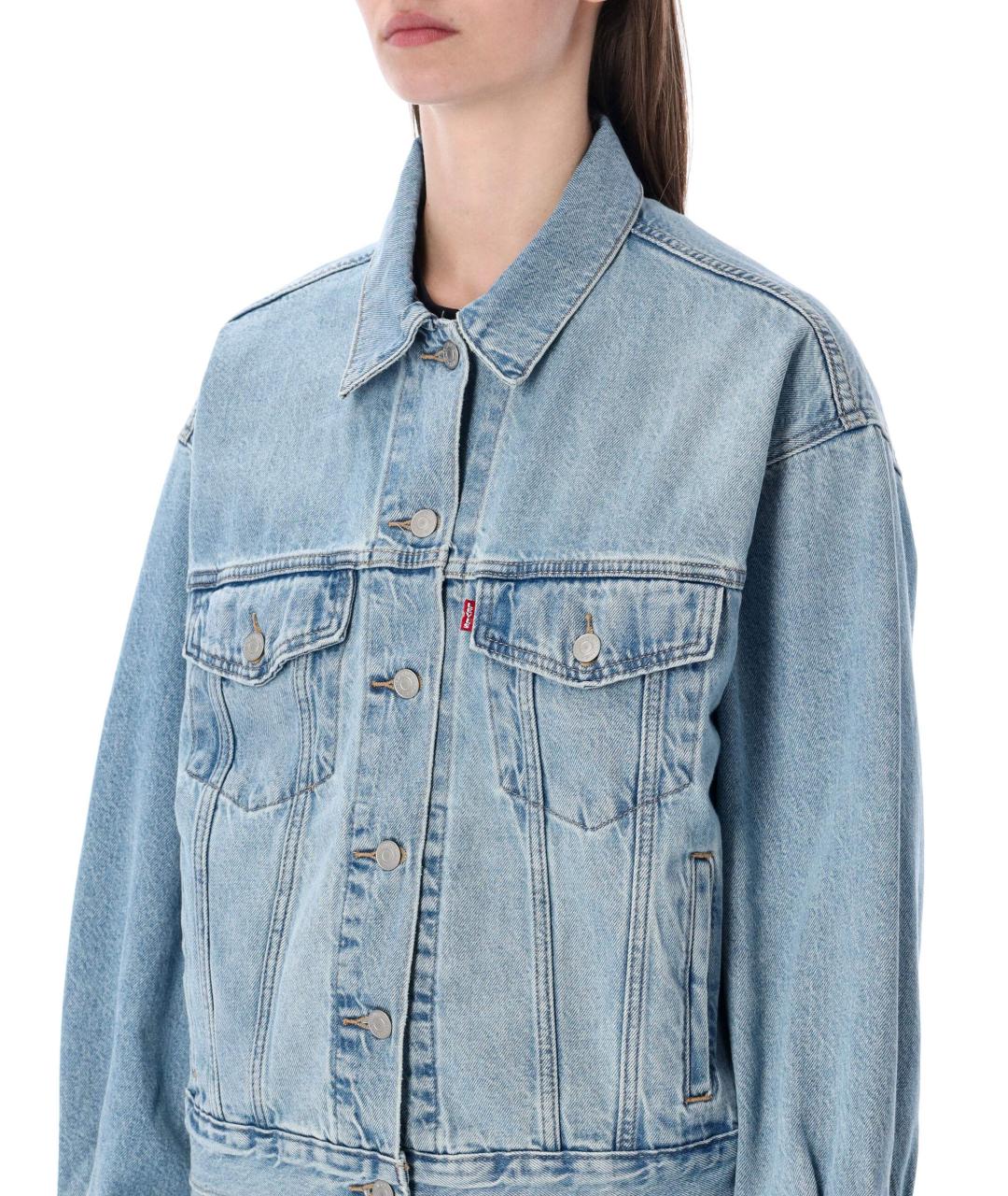 LEVI'S Синяя деним куртка, фото 4