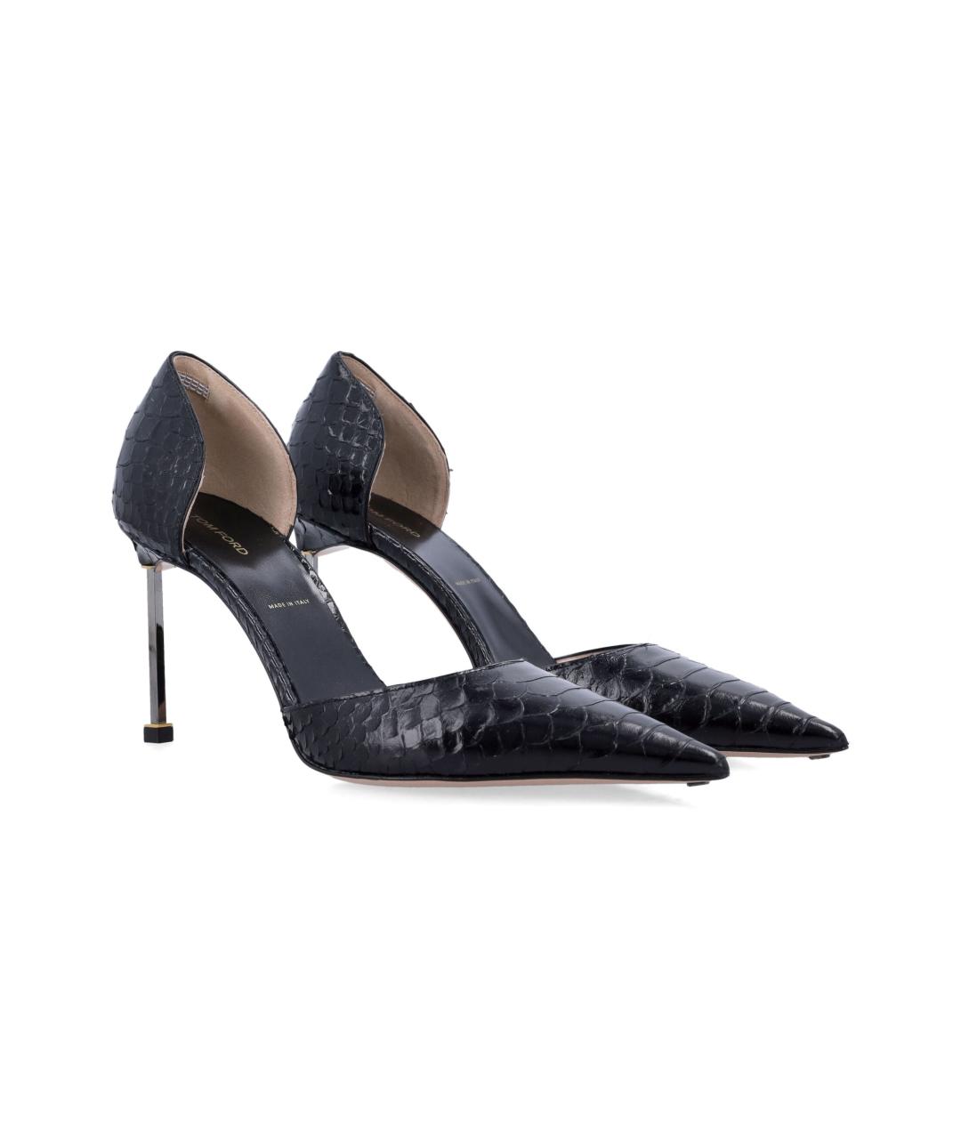 TOM FORD Черные кожаные туфли, фото 2