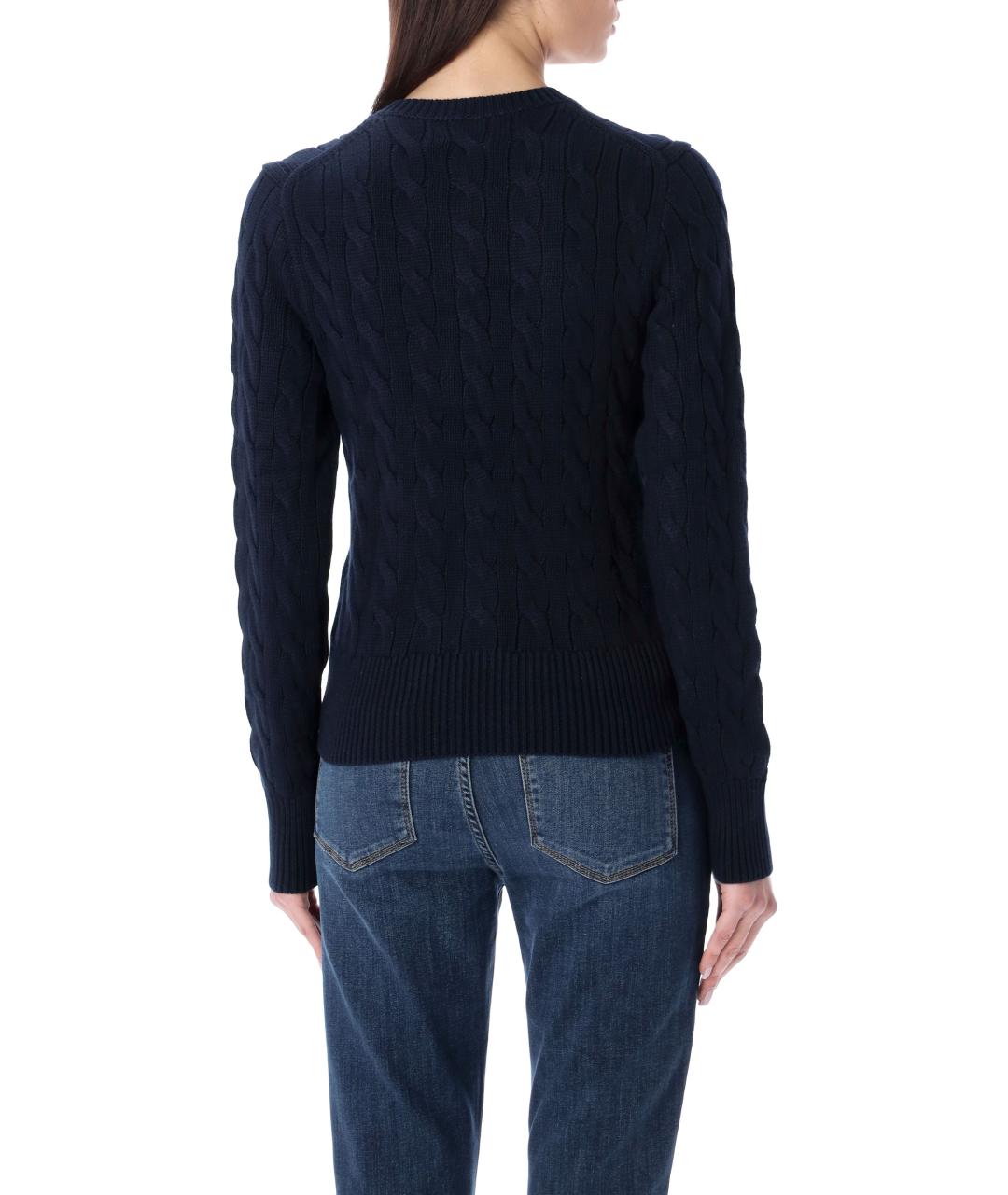 POLO RALPH LAUREN Темно-синий хлопковый кардиган, фото 3