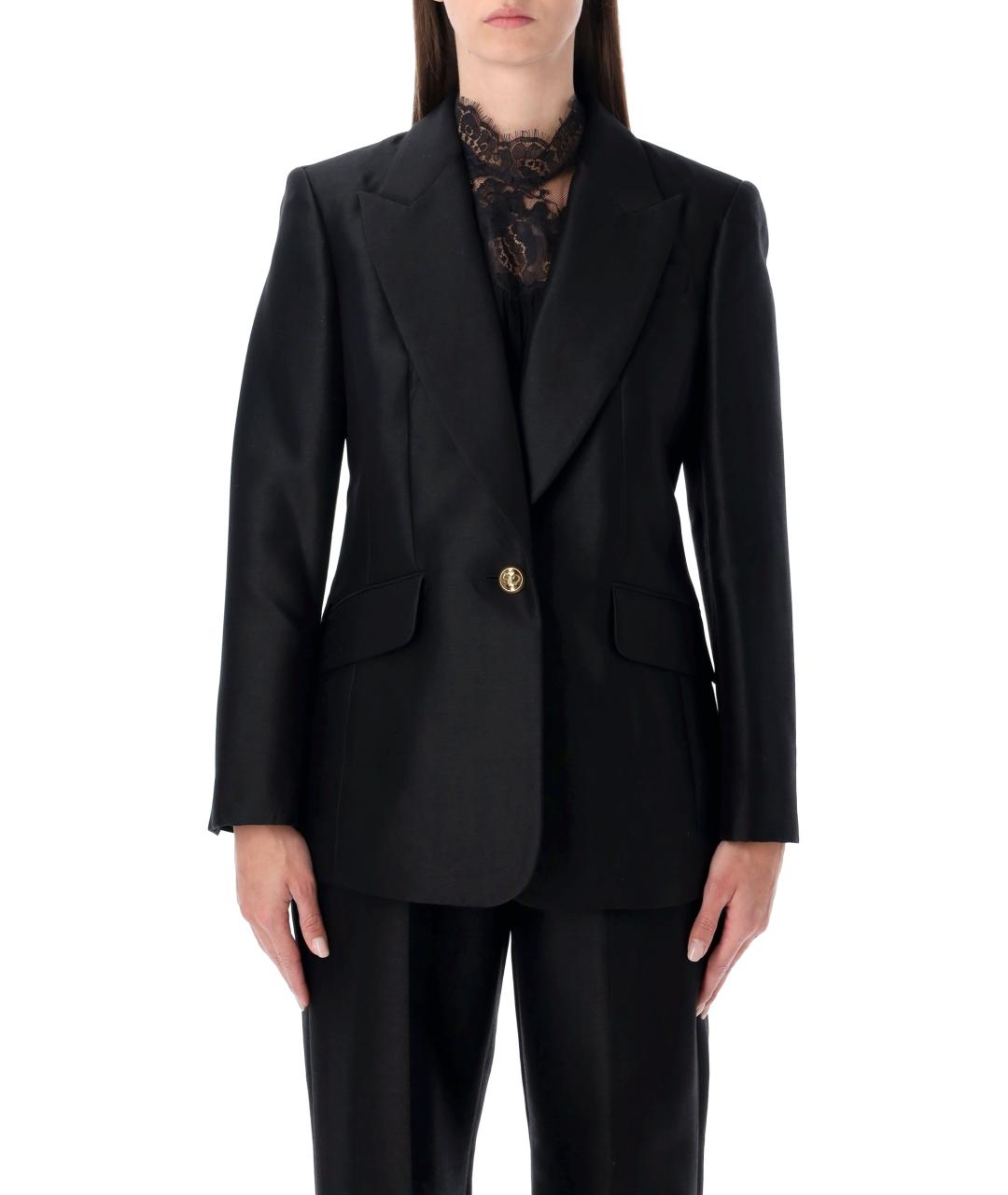 ZIMMERMANN Черный шерстяной жакет/пиджак, фото 2