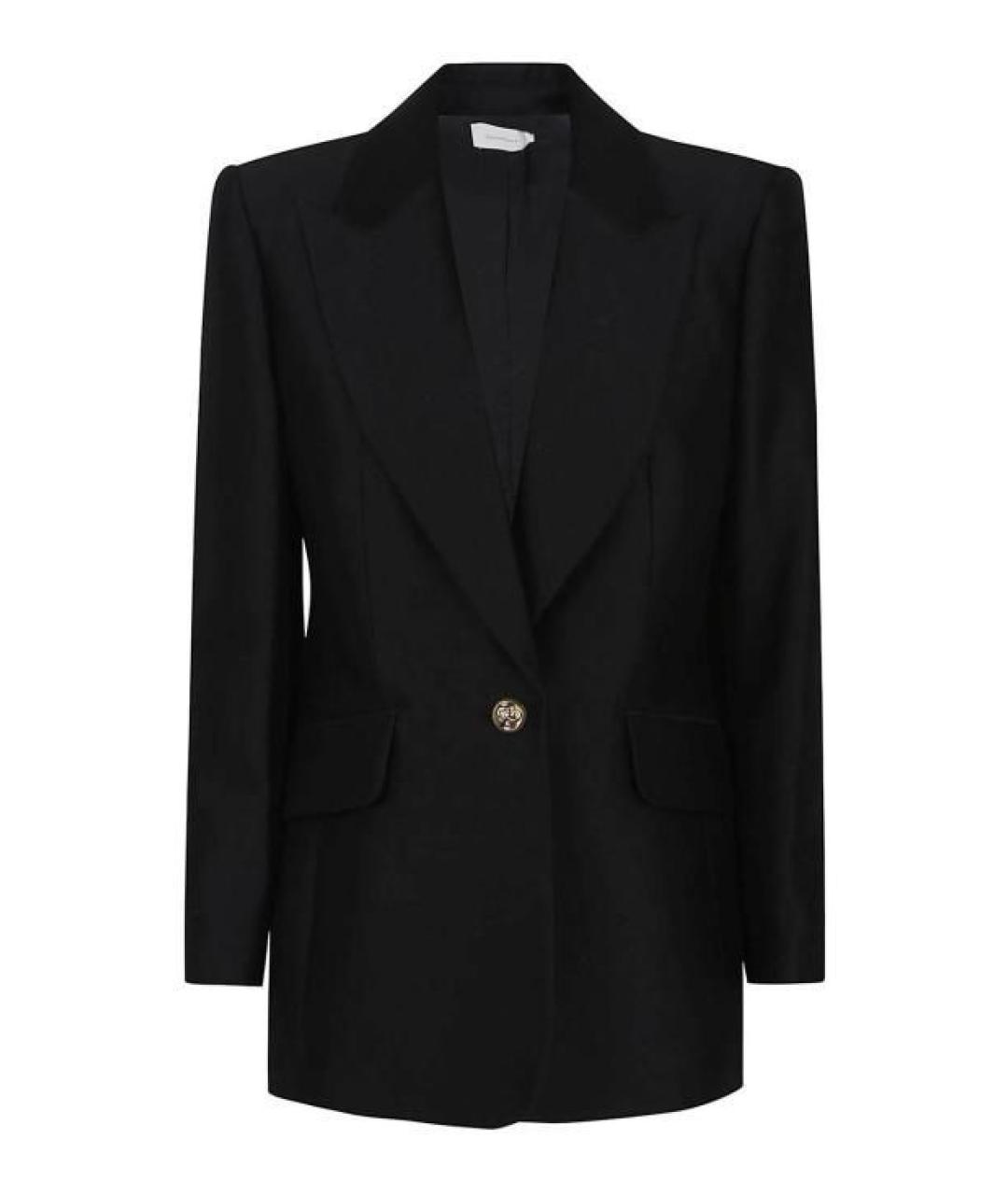 ZIMMERMANN Черный шерстяной жакет/пиджак, фото 1