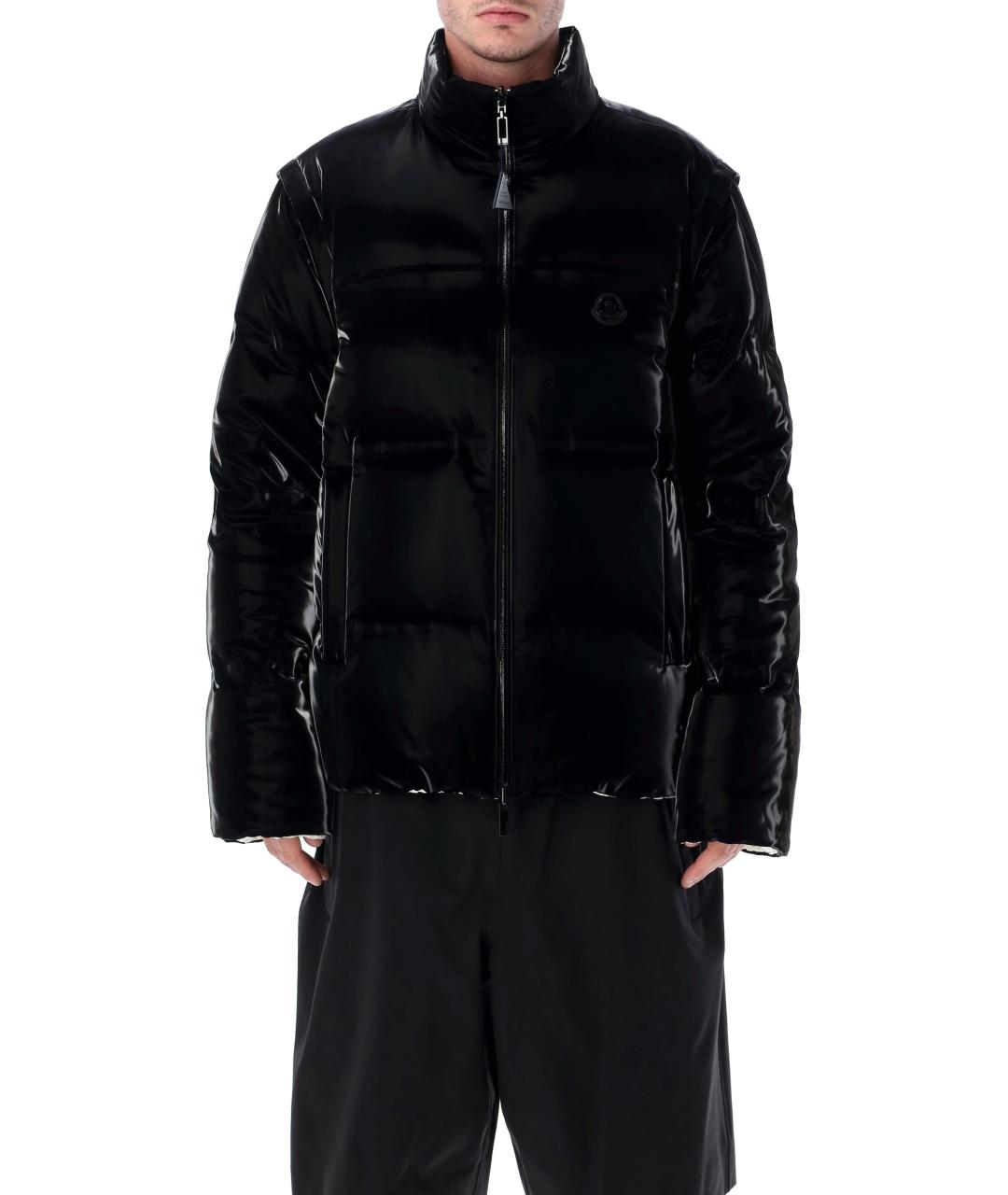 MONCLER Белый полиэстеровый пуховик, фото 4