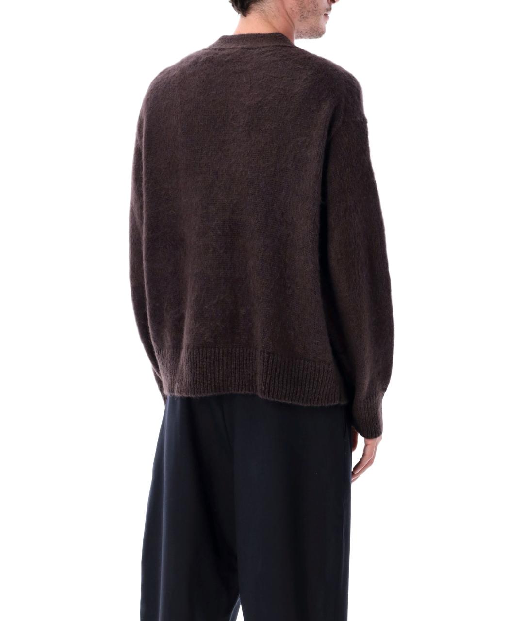 STUDIO NICHOLSON Коричневый полиамидовый кардиган, фото 2
