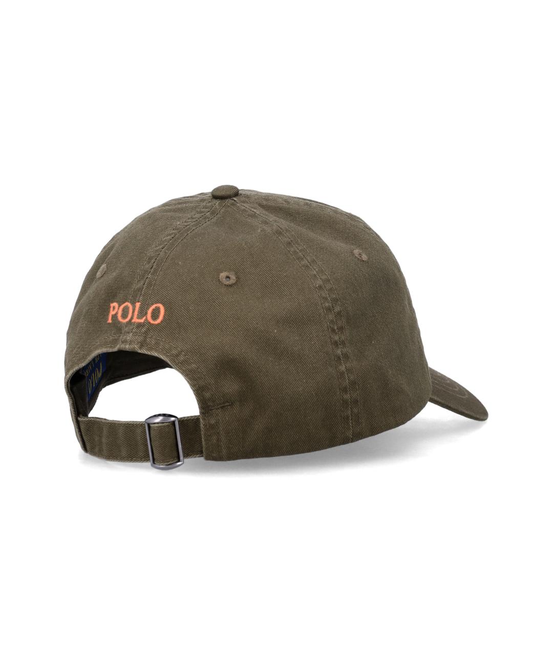 POLO RALPH LAUREN Зеленая хлопковая кепка/бейсболка, фото 4